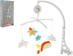 Kinder-Karussell über dem Bettchen mit Aufziehspielwerk