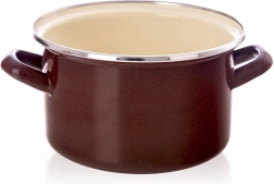 Emaille-Topf BROWN 18 cm, 2 l