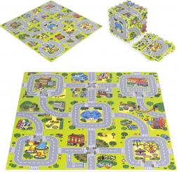 Schaumstoff-Spielmatte Stadt 90,5 × 90,5 cm, 21-tlg. ECOTOYS