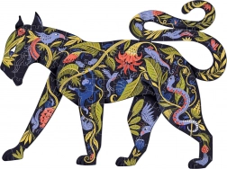 DJECO Silhouetten-Puzzle Panther 150 Teile