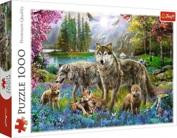 Puzzle mit 1000 Teilen – Wolfsfamilie
