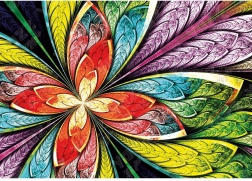 YAZZ Puzzle Bunte Blume 1000 Teile