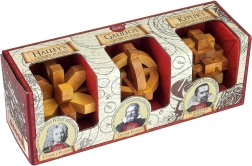 Professor Puzzle Great Minds: Berühmte Männer – 3‑in‑1 Rätsel-Set