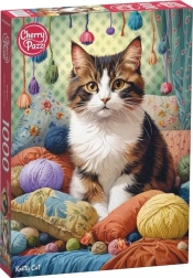 Puzzle Katze mit Garn 1000 Teile