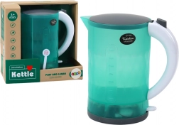 Elektrischer Kinder-Wasserkocher mit Batteriebetrieb, Licht und Geräuschen – grün