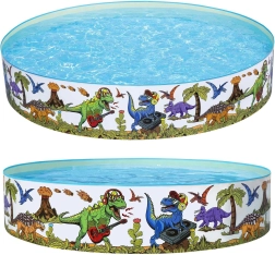 Gartenpool mit Dinosauriern 244 × 46 cm Bestway