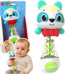 Babyrassel Bär mit bunten Kügelchen 17 cm