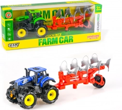 Traktor mit Schwungrad und Pflug 25 cm