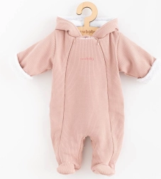 Baby-Winteroverall mit Kapuze New Baby Frosty rosa 62 (3–6 Monate)