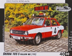 Retro Puzzle Škoda 105 S Folge Mir 40 Teile