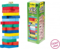 Bunte Holzturm für Kinder