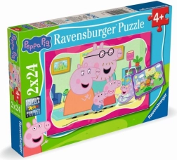 Puzzle Peppa Wutz 2×24 Teile Ravensburger