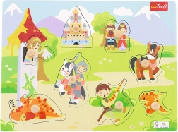 Holzpuzzle Mittel – Schloss, 8 Teile