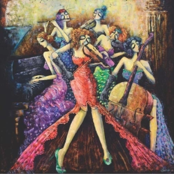 Quadratisches Anatolian Puzzle Frauenorchester 1024 Teile