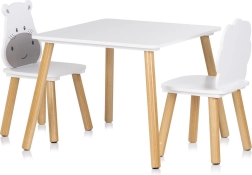 Holztisch für Kinder mit Stühlen HIPPO und LION