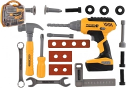 Kinder-Werkzeugset mit Akku-Bohrmaschine