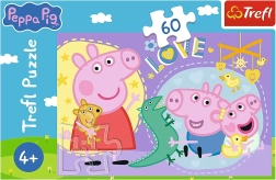 Puzzle 60 Teile Glückliches Schweinchen – Peppa Pig