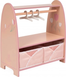 Holz-Kleiderständer für Puppenkleidung TULIPE