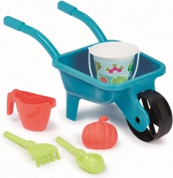 Gartenkarre mit Gießkanne und Eimer