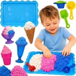 WOOPIE Kinetischer Sand Eisdiele mit Desserts, 24 Teile