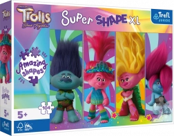 Trefl Puzzle Super Shape XL Trolls: trollige Spielereien 104 Teile