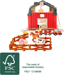 Holzbauernhof mit Zubehör SMALL FOOT, 19 Teile