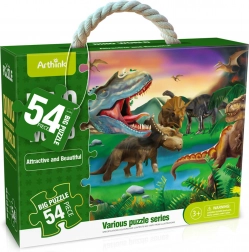 Maxi-Puzzle mit Dinosauriern, 54 Teile