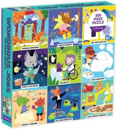 Mudpuppy Level Up! Wunderliche Berufe – Puzzle mit 300 Teilen