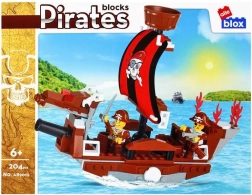 Baukasten Piratenschiff mit Minifiguren