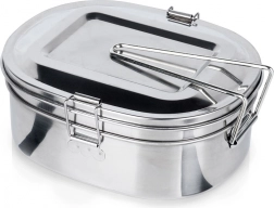 Stählerne Touristen-Menage/Lunchbox 2-teilig 350/900 ml REDCLIFFS