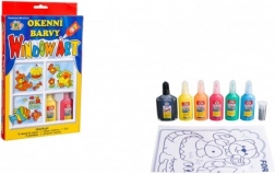 Creatoys abziehbare Fensterfarben 6×20 ml