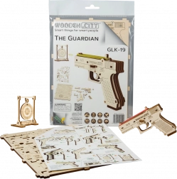 Holz-3D-Puzzle Pistole WOODEN CITY Guardian GLK-19