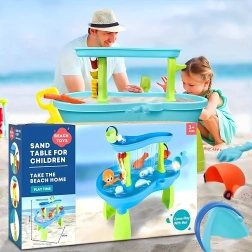 2-in-1 Wasser- und Sandspieltisch für Kinder mit Zubehör
