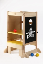 Lern-Turm multifunktional aus Massivholz