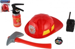 Feuerwehrspielset für Kinder mit Helm und Zubehör