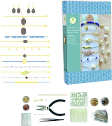 Herstellung von Betonschmuck und Armbändern mit Goldfolie