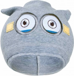Herbstliche Kinder-Mütze New Baby Minion grau 110 (4–5 Jahre)