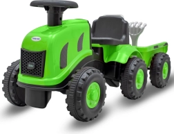 Kinder-Laufrad Traktor mit Anhänger und Werkzeug BABY MIX Benny – grün