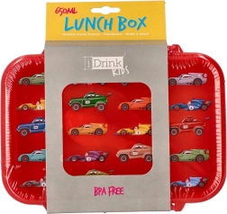 Lunchbox Autos mit Besteckset