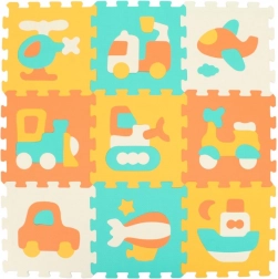 Schaumstoffpuzzle mit Verkehrsmitteln