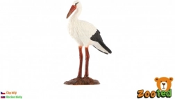 Kunststofffigur Weißstorch 9 cm