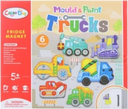 Herstellung von Magneten – Baufahrzeuge Kreativ-Set