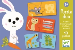 Duo Puzzle DJECO: Was gibt es heute zu essen?
