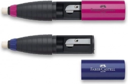 Anspitzer mit Radiergummi FABER-CASTELL, Farbmix