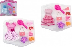 Set aus Kleidern und Accessoires für Puppen (Mix)