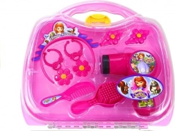 Köfferchen für kleine Prinzessinnen – Friseursset mit Föhn, Krone und Schmuck