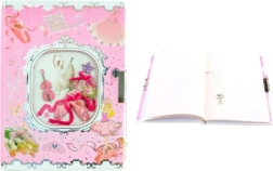 Tagebuch mit Ballerina und Schloss