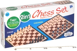 Schach und Dame 2in1 Magnetisch