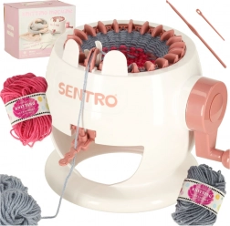 Rundstrickmaschine mit 22 Nadeln und Garnset