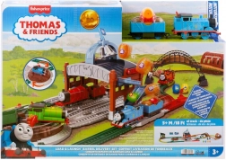 Thomas & seine Freunde – Fasslieferung „Start & Schuss“ Eisenbahn-Set mit motorisiertem Thomas